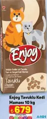 ENJOY TAVUKLU KEDİ MAMASI 10 KG